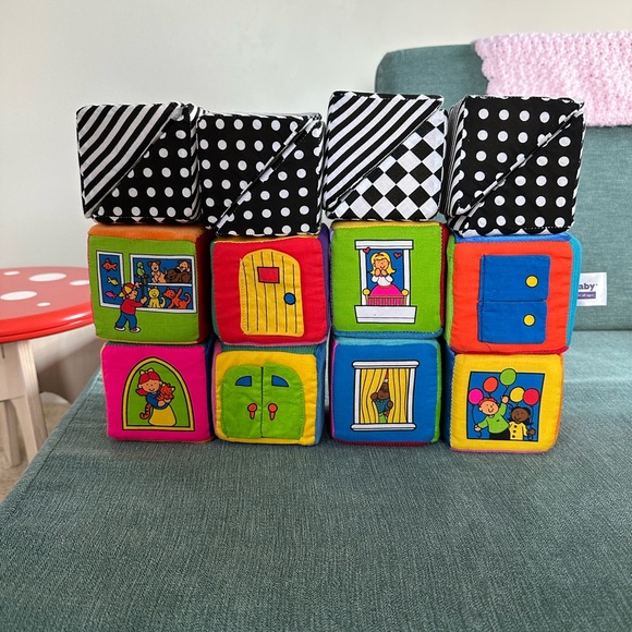 Vibrant Soft Block Set with Patterns - Picture 2 of 6